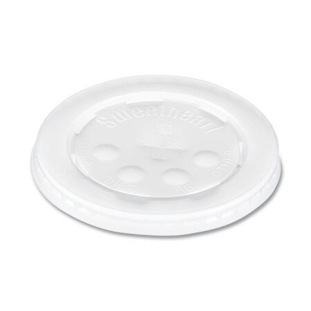 Dart POLYSTYRENE COLD CUP LIDS, 16-24 OZ CUPS, TRANSLUCENT, 16PK L16BL